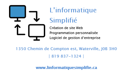 &copy; Maison des jeunes de Waterville: Les pacifistes - Commanditaire -L'informatique Simplifi&eacute; - Cr&eacute;ation de site Web et Service informatique.